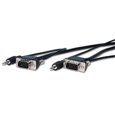 COMPREHENSIVE Comprehensive MVGA15P-P-3HR-A HR Pro Series Micro VGA HD15 Plug to Plug with Audio Cable 3ft MVGA15P-P-3HR/A